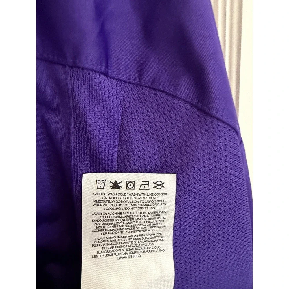 Nike Men's Purple Snap Collar‎ Pullover Zip Pockets Size Large